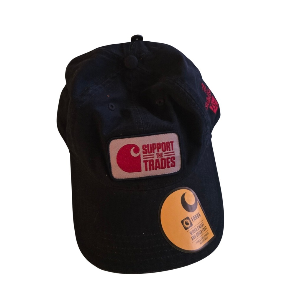 Carhartt Force Support the Trades SkillsUSA Canvas Cap Black Hat AH5867-M